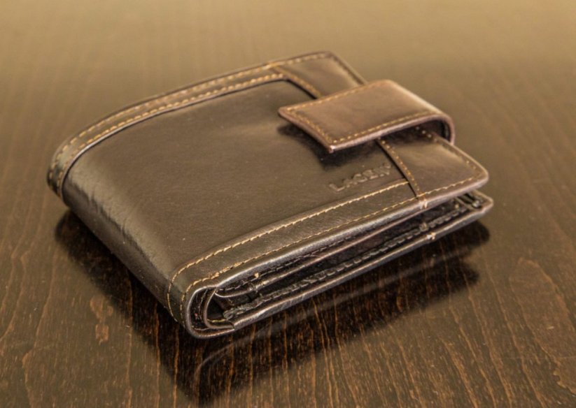 Kožená peněženka Lagen Cash Saver MAX Dark