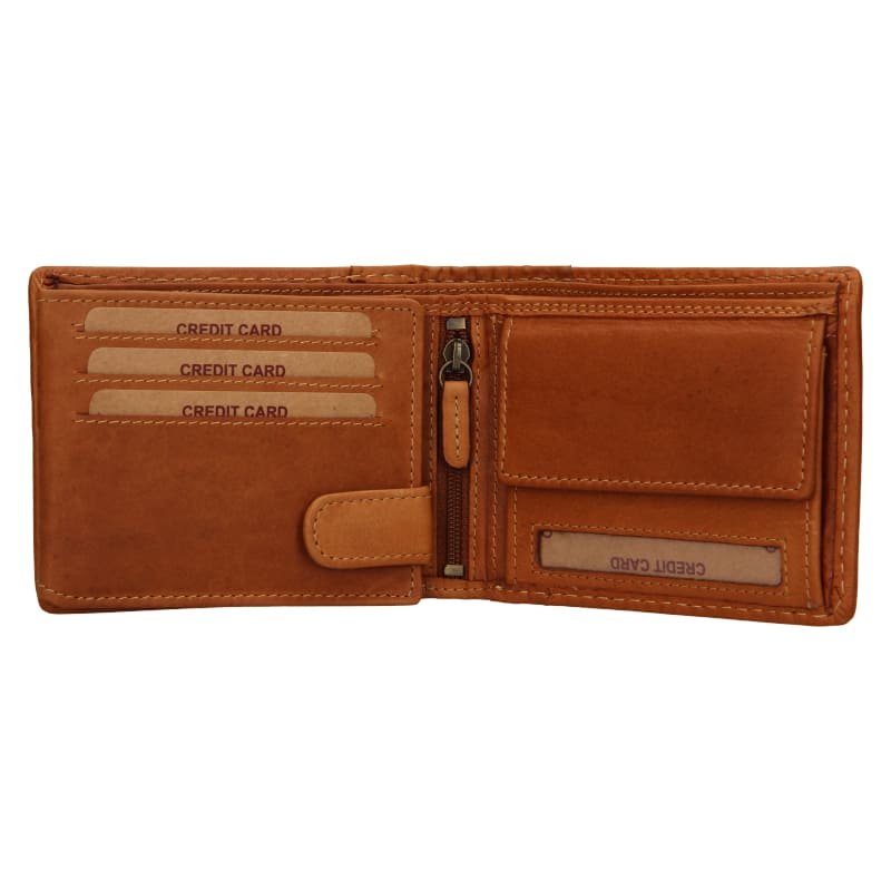 Kožená peněženka Lagen CASH CARRIER Country Comfort TAN