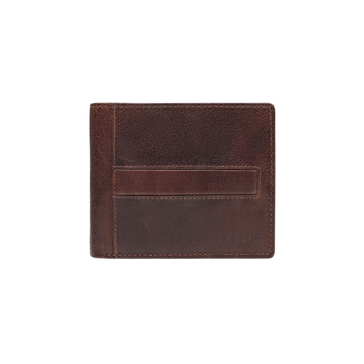 Kožená peněženka Lagen CASH CARRIER Midstripe Dark