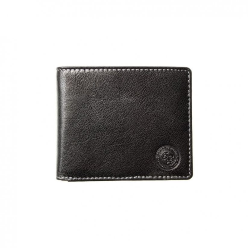 Kožená slim peněženka Gentleman's Boutique Cash Carrier Lite černá