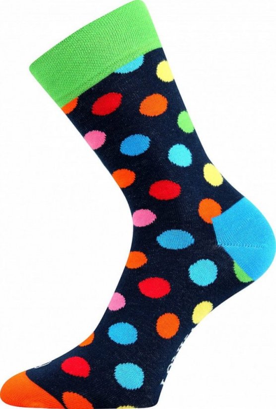 Barevné společenské ponožky Lonka Woodoo MIX A (3 páry v balení) velikost 39-42