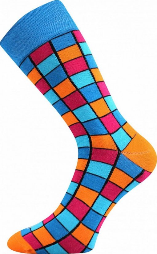 Barevné společenské ponožky Lonka Wearel 021 (3 páry v balení) velikost 43-46