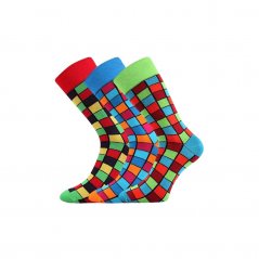 Barevné společenské ponožky Lonka Wearel 021 (3 páry v balení) velikost 39-42