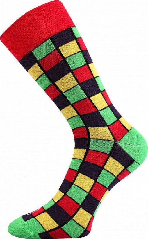 Barevné společenské ponožky Lonka Wearel 021 (3 páry v balení) velikost 39-42