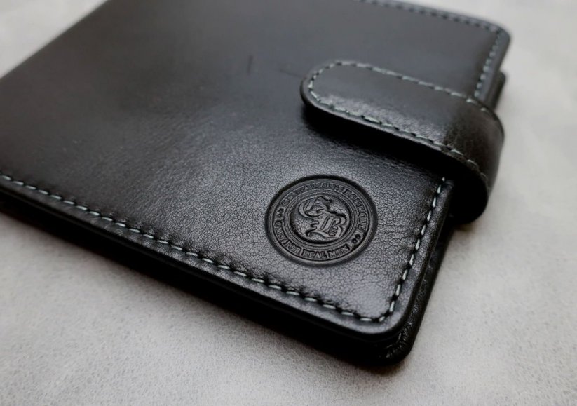 Kožená slim peněženka Gentleman's Boutique Cash Saver Lite černá