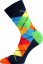 Barevné společenské ponožky Lonka Woodoo MIX A (3 páry v balení) velikost 43-46